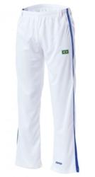 Capoeira byxa - Vit med blå rand