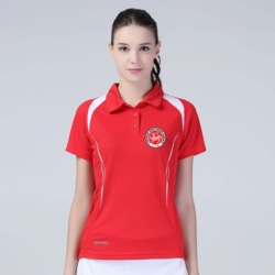 LSK Dam Polo- Röd / vit - Logotyp och ryggtryck