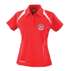 LSK Dam Polo- Röd / vit - Logotyp och ryggtryck