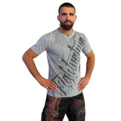 FIGHTNATURE T-Shirt V-Neck - Grå
