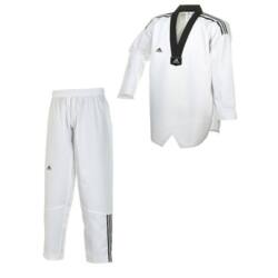 Adidas "ADI-Club 3-stripes" - Taekwondo dobok - sort krave