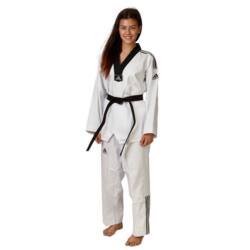 Adidas "ADI-Club 3-stripes" - Taekwondo dobok - sort krave