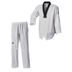 Adidas "ADI-Fighter Eco WT" Taekwondo dobok - sort krave - WT
