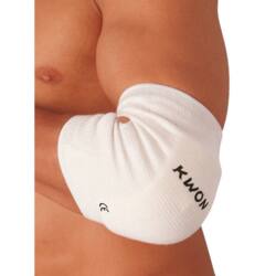 Elastisk albuebeskytter - Hvid