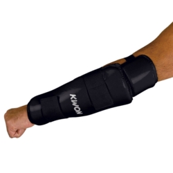 KWON Underarmsbeskytter og albuebeskytter CE - Sort/Hvid