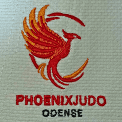 Phoenix Judo Klubmærke broderet på gi - cm 8 cm