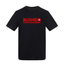 Sort Bushido Karate Bomuld Klub T-shirt - Børn