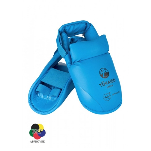TOKAIDO fotskydd med kardborre. Passar benskydd - WKF godkänd