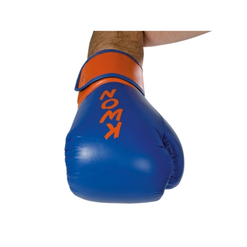 KWON SUPER CHAMP Kick / Thai boxningshandske - Blå / orange - 10 oz. - WKU-godkänd