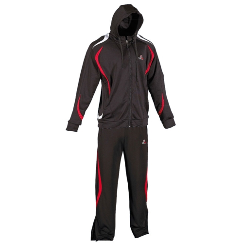 DANRHO Träningsdräkt LIFE COLLECTION med huva - Svart / röd / vit