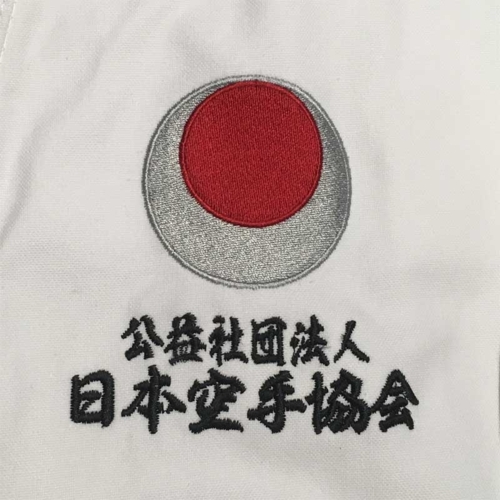 JKA bröstbroderi på Tokaido gi