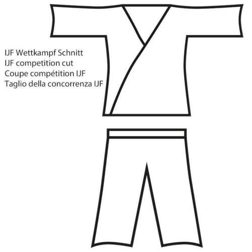 DANRHO ULTIMATE 750 IJF - Slim-fit - Judo Gi - Hvid