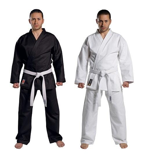 KWON TRADITIONEL Karate gi - Sort - 8 oz.