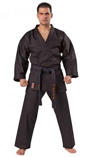 KWON TRADITIONEL Karate gi - Sort - 8 oz.