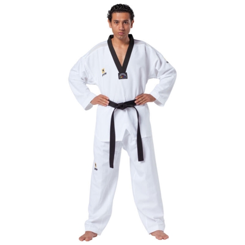 KWON "FIGHTLITE" Taekwondo dobok - m. sort revers - WT