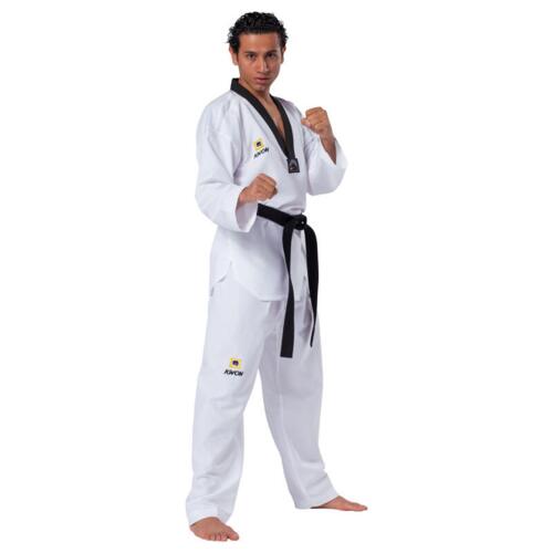 KWON "FIGHTLITE" Taekwondo dobok - m. sort revers - WT