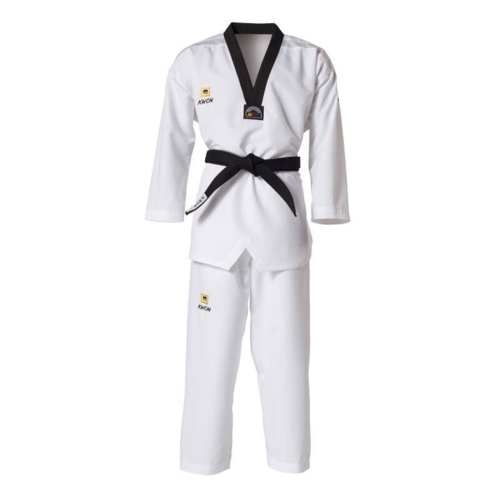 KWON "FIGHTLITE" Taekwondo dobok - m. sort revers - WT