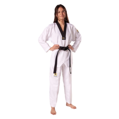 KWON "FIGHTLITE" Taekwondo dobok - m. sort revers - WT