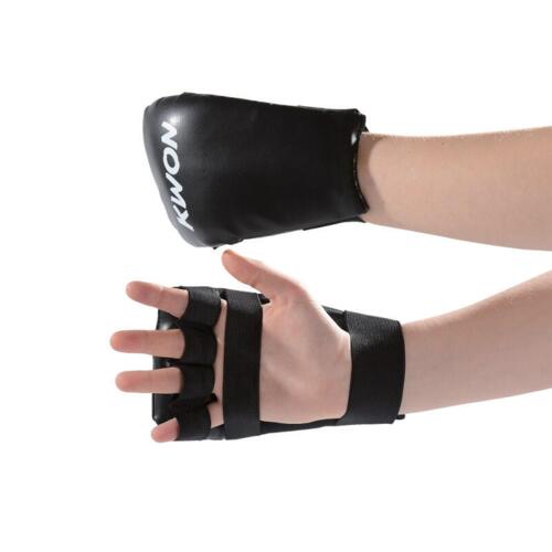 Håndbeskytter Ægte læder - 1 cm polstring - Karate/ju-jitsu -Blå/Rød