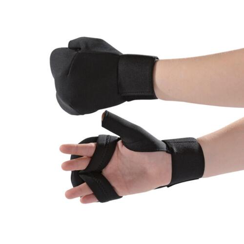 Håndbeskytter Ægte læder - 1 cm polstring - Karate/ju-jitsu -Blå/Rød