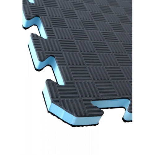 DAX Kampmåtte/Tatami - 2 cm - Sort/grå med kanter