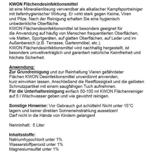 Overfladedesinfektionsmiddel til kampmåtter og tatami 5 liter - til fortynding