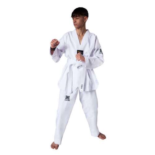 KWON "PREMIERE PLUS" Taekwondo dobok - hvid krave - WT-godkendt