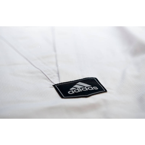 Adidas "ADI-Club 3-strips" Taekwondo dobok - hvid krave - blå striber