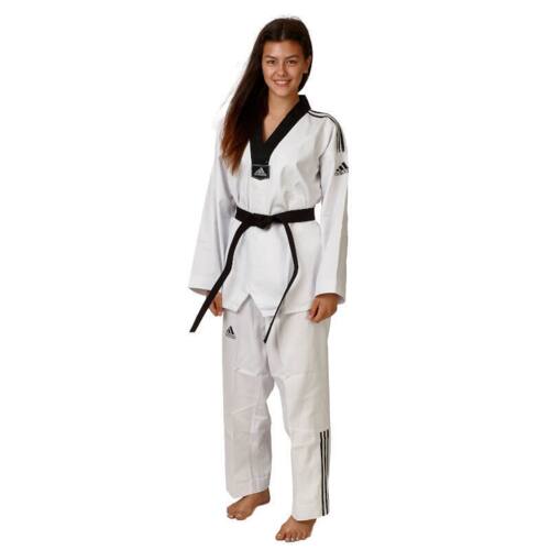 Adidas "ADI-Club 3-stripes" - Taekwondo dobok - sort krave