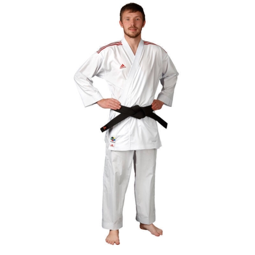 Adidas "AdiLight DNA" - Red Premier League Kumite Karate Gi - 4 Oz. - WKF - K192