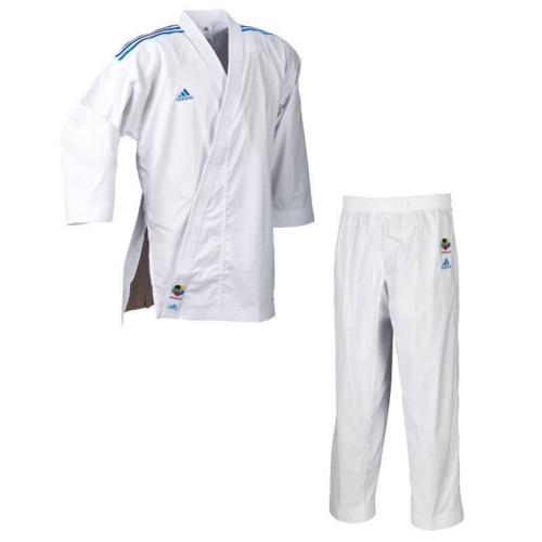 Adidas "AdiLight DNA" - Blue Premier League Kumite Karate Gi - 4 Oz. - WKF - K192