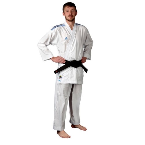 Adidas "AdiLight DNA" - Blue Premier League Kumite Karate Gi - 4 Oz. - WKF - K192