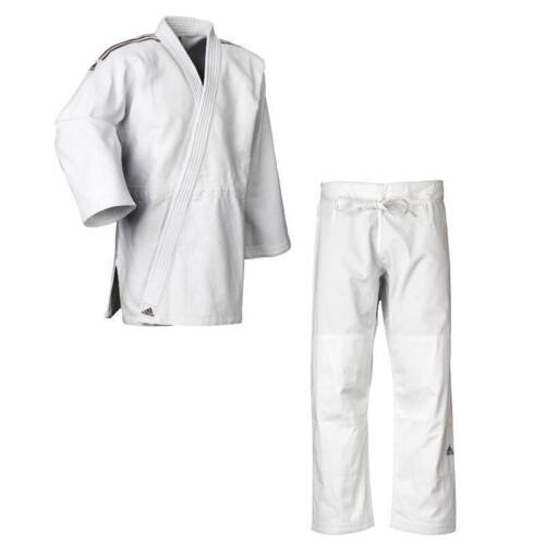 Adidas "CONTEST" Judo Gi - 650g - Hvid m. sorte striber
