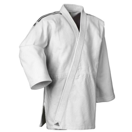 Adidas "CONTEST" Judo Gi - 650g - Hvid m. sorte striber