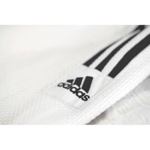 Adidas "CONTEST" Judo Gi - 650g - Hvid m. sorte striber