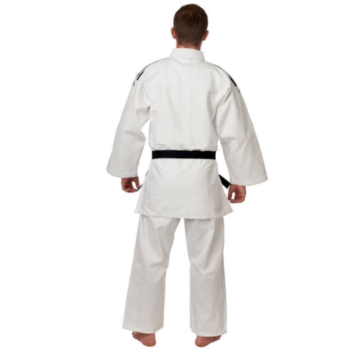 Adidas "TRAINING" Judo Gi - 500g - Hvid m. sorte striber