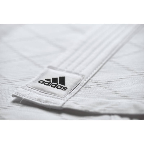 Adidas "CLUB" Judo Gi - 350g - Hvid m. sorte striber