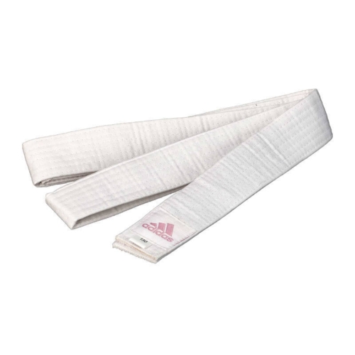 Adidas "CLUB" Judo Gi - 350g - Hvid m. lyserøde striber