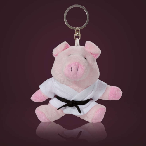 Budo Grisebamse m. nøglering - 10x10 cm