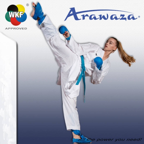 ARAWAZA Onyx OXYGEN BLÅ - Kumite Karate gi - 5 oz. - WKF