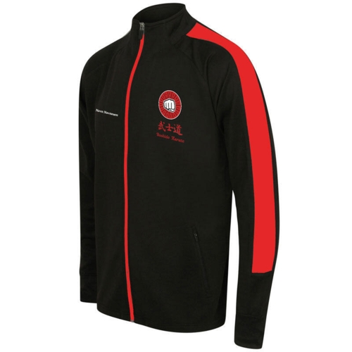 Bushido Karate klubjakke og Tights - Sort/rød