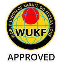 Kwon Karate Kamphandske - WUKF-godkendt Hvid / Rød