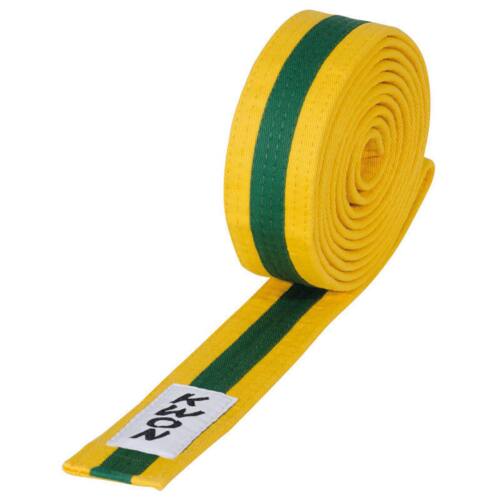 Monbælte 4 cm - Farvet med farvet streg - Bomuld