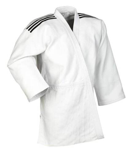 Adidas "CHAMPION III IJF - Regular-Fit" - Judo Gi - 750g - Hvid m. sorte striber