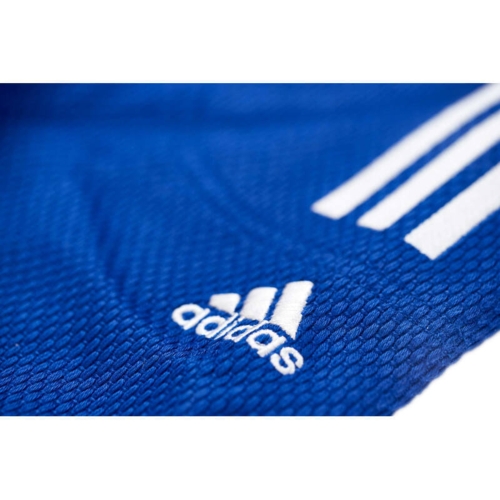 Adidas "CHAMPION III IJF - Slim-Fit" - Judo Gi - 750g - Blå m. hvide striber