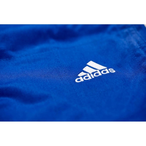 Adidas "CHAMPION III IJF - Slim-Fit" - Judo Gi - 750g - Blå m. hvide striber