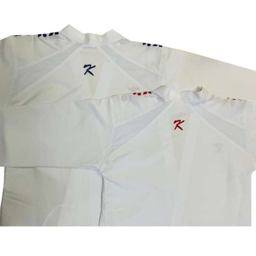 KIHON KUMITE Premier League Karate gi Rød/Blå sæt - 4 oz. - WKF-approved