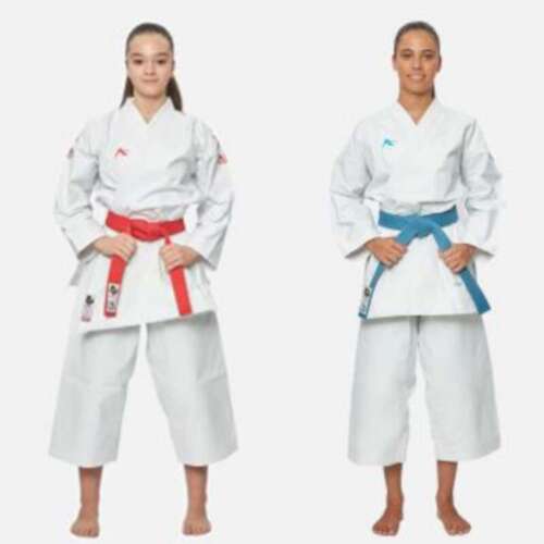 ARAWAZA De Luxe Evo RØD eller BLÅ Kata Karate gi - 13 oz. - WKF