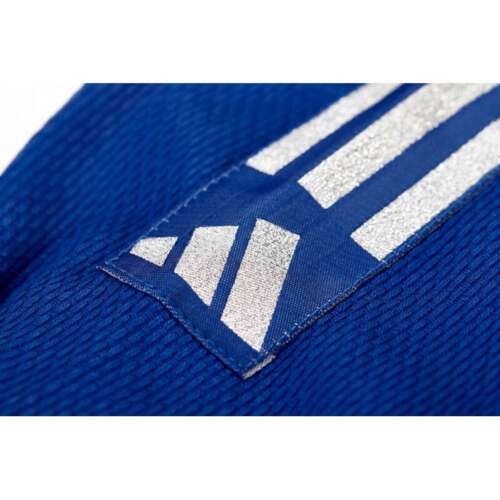 Adidas "CLUB" Judo Gi - 350g - Blå m. sølv striber