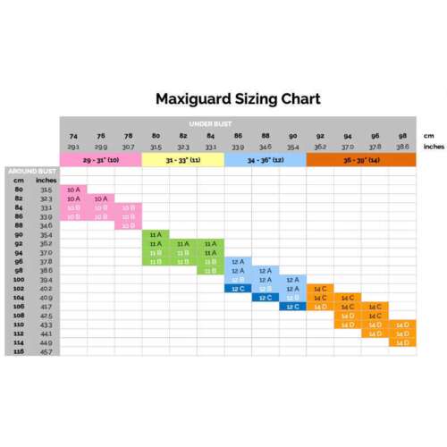 Brystbeskytter - helstøbt skåle til Maxi Guard top og Body Protector
